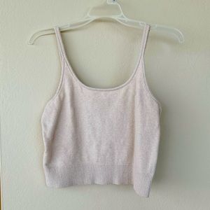 OLD NAVY Cozy Cropped Sweater Tank Top | Quinoa